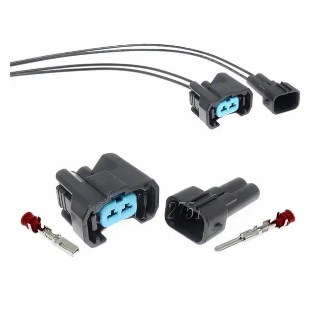 Alt view image 2 of 3 - 1 set 2 pins 6189-0533 1996-2002 Waterproof Automotive NH1 OBD2 Wire Cable Connector(1 Set male)
