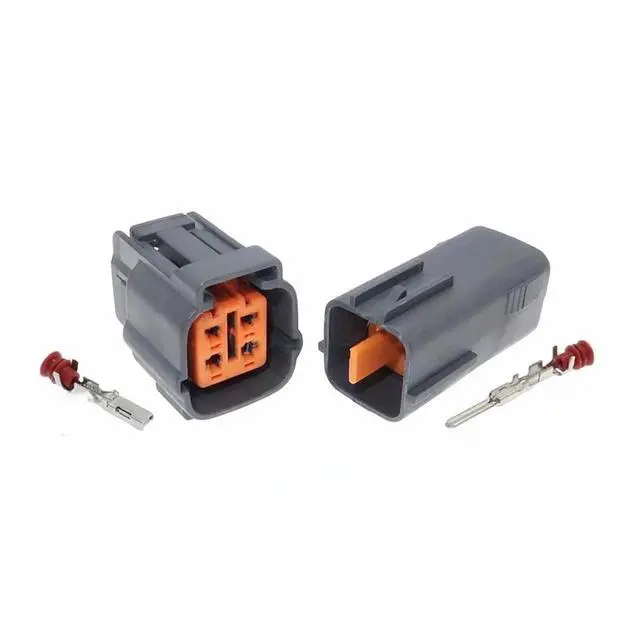 Alt view image 3 of 3 - 1 set 4-pin 6195-0015 6195-0018 Automotive Sensor Cable Connector Waterproof Wire Male or Female(Female 20cm wires)