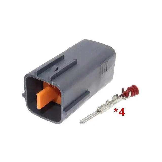 Main image of 1 set 4-pin 6195-0015 6195-0018 Automotive Sensor Cable Connector Waterproof Wire Male or Female(1 Set male)