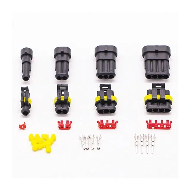 Alt view image 5 of 5 - 662/708/1004pcs HID Waterproof Connectors 1/2/3/4 Pin 26 Sets Car Electrical Wire Plug Truck Harness 300V 12A Fast Delivery(1004pcs and pliers)