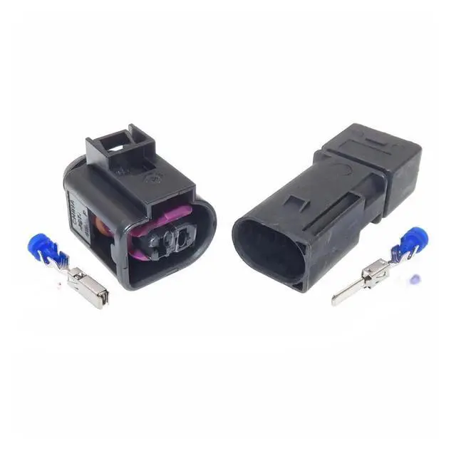 Alt view image 3 of 3 - 1 set 2 pins 4d1992 1992 car wire car nozzle waterproof cable 4D0 971 992 Terminal Connector(Female 20cm wires)