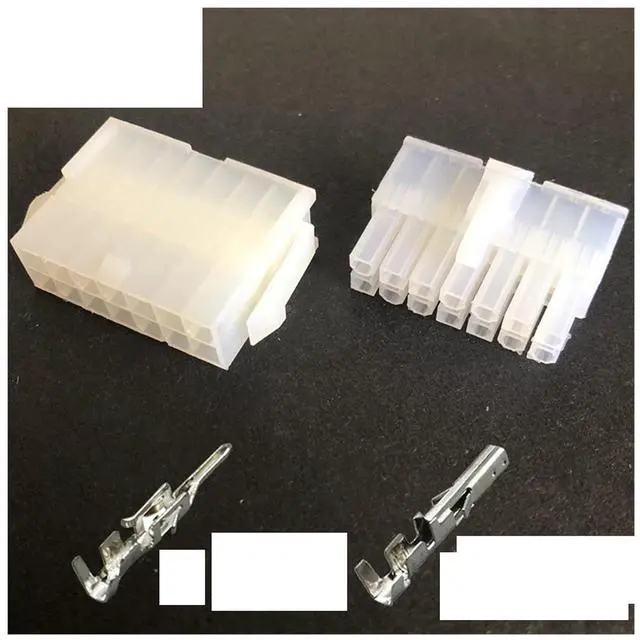 Main image of 5557/5559 automobile harness connector 4.2mm6/8/10/12-24 pin computer power cable male and female terminal double row Plug Kit(14p,10sets)