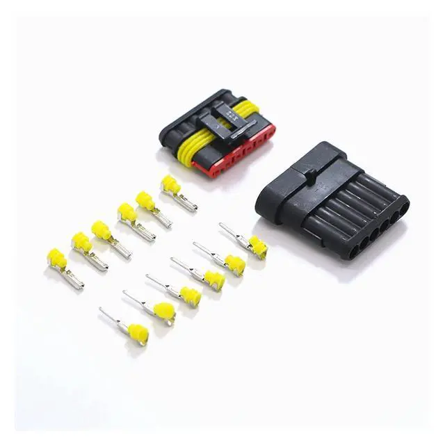 Alt view image 4 of 6 - 240pcs Dropship HID Waterproof Connectors 1/2/3/4 Pin 26 Sets Car Electrical Wire Connector Plug Truck Harness 300V 12A(216pcs)