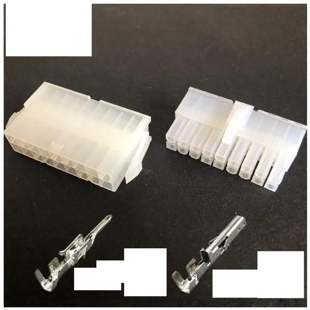 Main image of 5557/5559 automobile harness connector 4.2mm6/8/10/12-24 pin computer power cable male and female terminal double row Plug Kit(18p,10sets)