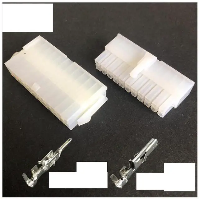 Main image of 5557/5559 automobile harness connector 4.2mm6/8/10/12-24 pin computer power cable male and female terminal double row Plug Kit(22p,5sets)