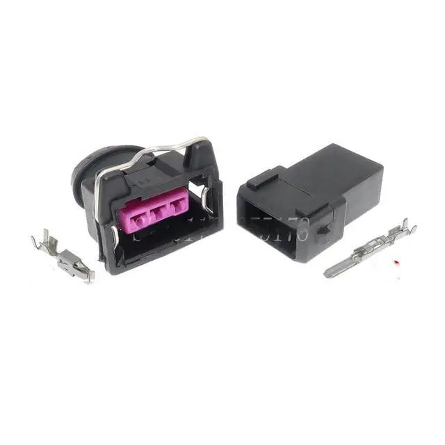 Alt view image 3 of 3 - 1 set 3-pin 3.5MM 443906233 828840-1 Idle Motor Sensor Connector Wire Harness EV1 Connector(1 Set female)