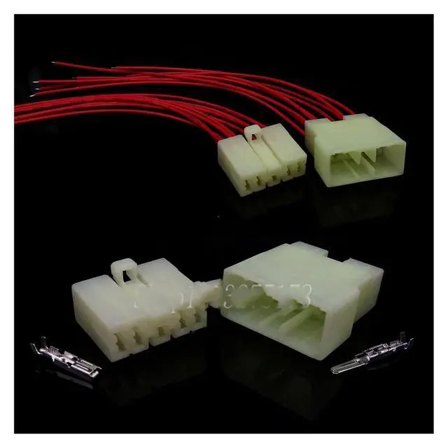 Alt view image 2 of 3 - 1 set 9-pin 172506-1 172496-1 Non-sealed vehicle plugs and sockets with terminals(1 Set male)
