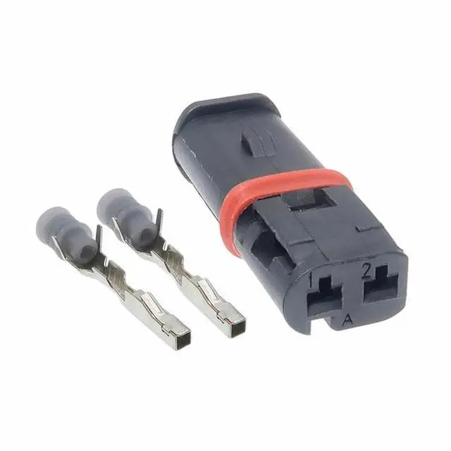 Main image of 1 set 2 pins 872406501 872-406-501 Automotive wiring harness waterproof connector automotive plastic shell sealed terminal block(1 Set female)