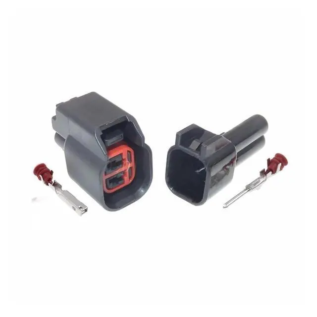 Alt view image 3 of 3 - 1 Set 2 Pin Automotive Wire Connector Automotive Header Cable EV6 EV14 USCAR Sr20det Rb30 GTR Rapid Ls2 Ls3 Connector(1 Set female)