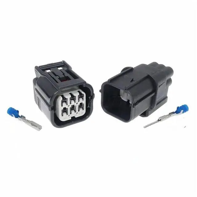 Alt view image 3 of 3 - 1 set 6-pin 6188-4908 6189-7040 Automotive Sensor Waterproof Wire Connector Cable Gas Pedal Connector(Female 20cm wires)