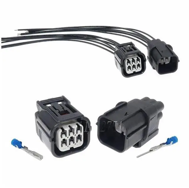Alt view image 2 of 3 - 1 set 6-pin 6188-4908 6189-7040 Automotive Sensor Waterproof Wire Connector Cable Gas Pedal Connector(Female 20cm wires)