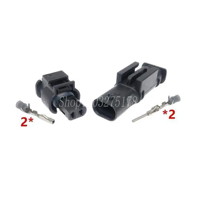 Alt view image 3 of 3 - 1 set 2-pin 872-857-561 872-863-561 Automotive Waterproof 8jwires 7543312-02 Automotive Cable Connector Strip 3202 Wire Terminal Connector(Male 20cm wires)