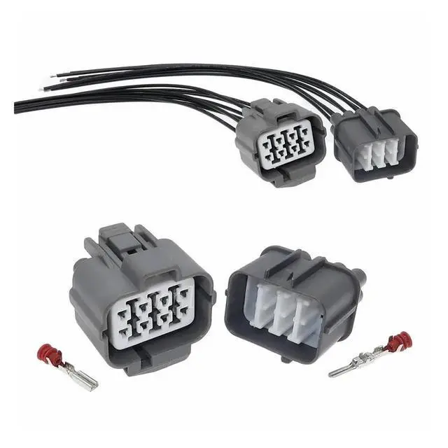 Alt view image 2 of 3 - 1 set 8-pin 6189-0134 6918-0332 6181-0075 6918-0333 Sumitomo HW 090 Series Male and Female Waterproof Connectors Automotive Connectors(1 Set male)
