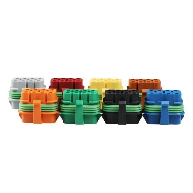 Alt view image 4 of 4 - 1 Set i 8 Pin 32006-TP2 2.8mm Connector Plastic Housing Plug Electric Wiring Harness Cable Multiple Slots Forms(Color:8p Female-01)