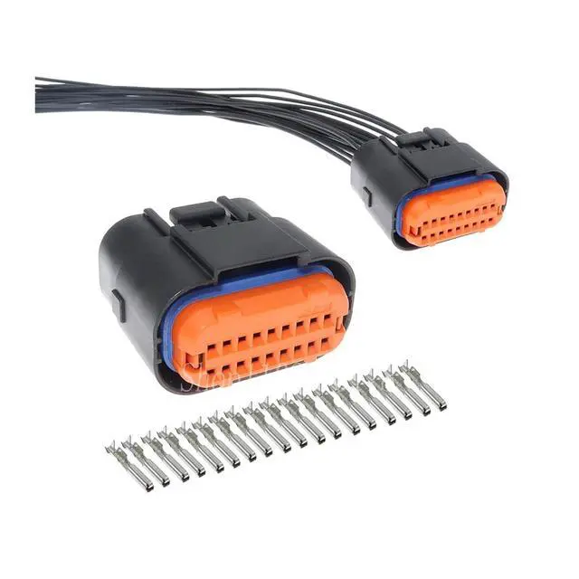 Alt view image 2 of 2 - 1 set 18-pin MX23A18SF1 MX23A18NF1 MX23A18XF1 Automotive ECU Cable Socket Waterproof Cable Connector(Female 20cm wires)