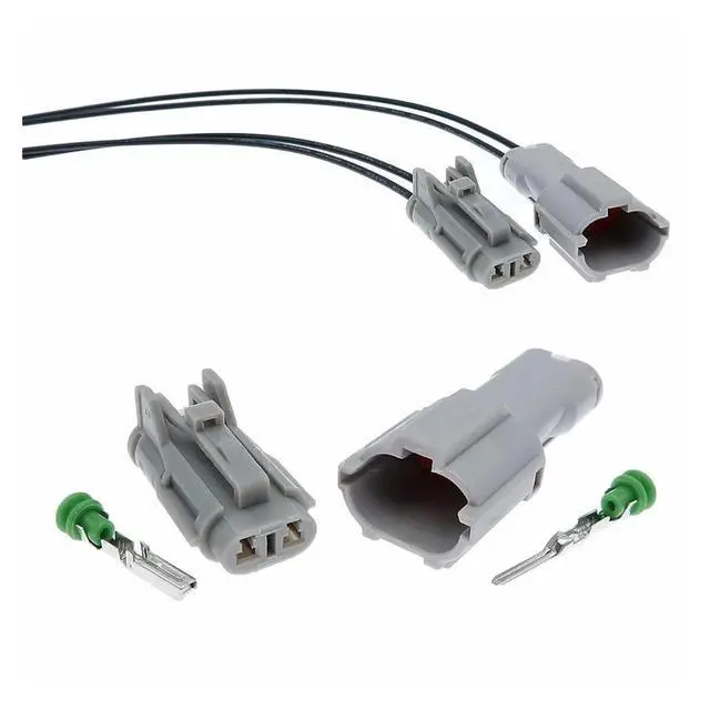 Alt view image 2 of 3 - 1 set 2 pins 7222-1424-30 7123-1424-40 MG640322-4 MG610320-4 Automotive DRL Wire Automotive Waterproofing Connector(Female 20cm wires)