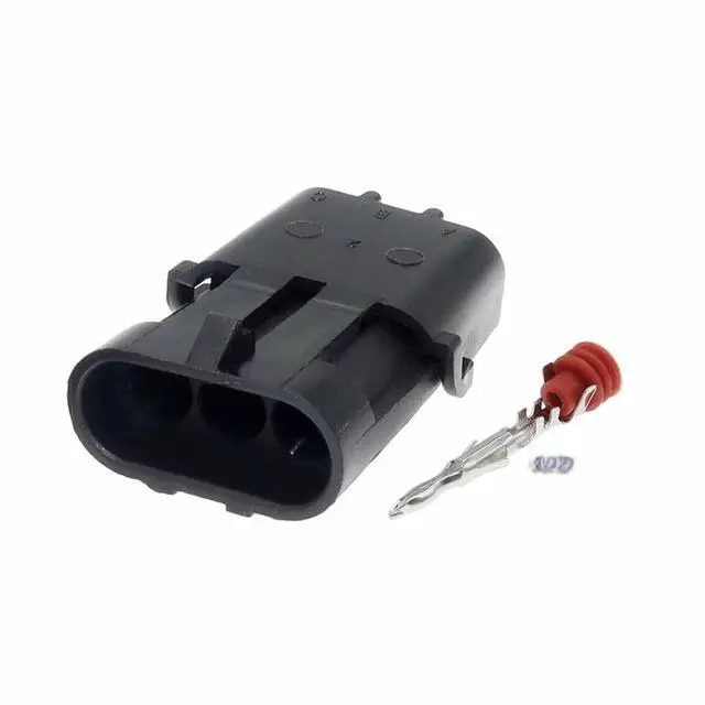 Main image of 1 Set 3 Pin 12015793 12010717 Automotive Sensor Wire Waterproof Male and Female Docking Cable Connector for Automotive TPS Terminal Connector(1 Set male)