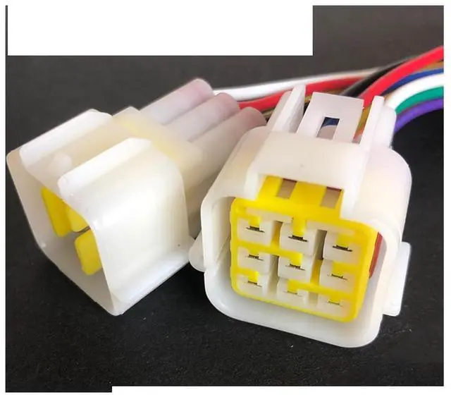 Main image of 7022y-2.3 waterproof plug of electric bicycle 2/3 / 4/6 / - 16 pin sealed connector of automobile harness wire length 15cm(9p strip line,1sets)