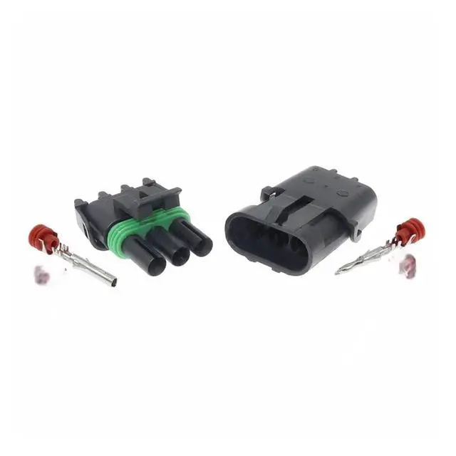 Alt view image 3 of 3 - 1 Set 3 Pin 12015793 12010717 Automotive Sensor Wire Waterproof Male and Female Docking Cable Connector for Automotive TPS Terminal Connector(Female 20cm wires)