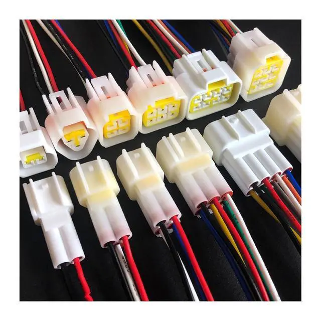 Alt view image 2 of 3 - 7022y-2.3 waterproof plug of electric bicycle 2/3 / 4/6 / - 16 pin sealed connector of automobile harness wire length 15cm(8p strip line,1sets)
