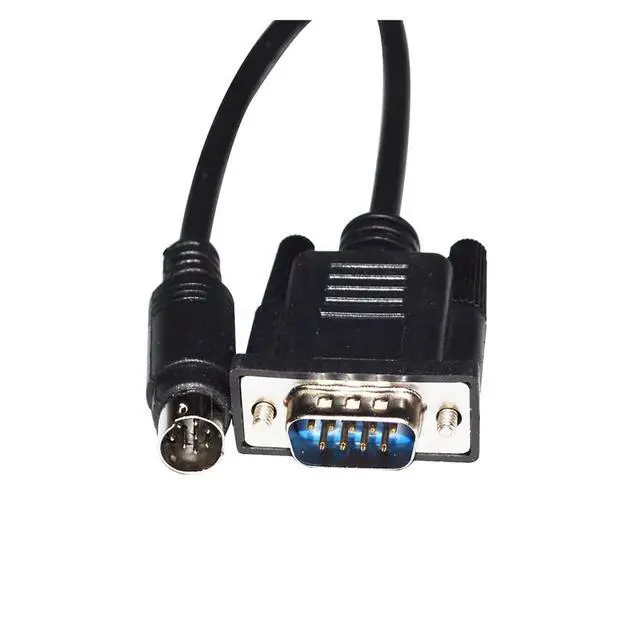 Alt view image 6 of 6 - RS422 Interface DB9 D-SUB 9PIN to MINI DIN 8P MD8 Male Operating Unit Connect to MITS~BISHI Electric PLC 6XV1440-2P Cable(5M,DB9 M to MD8)