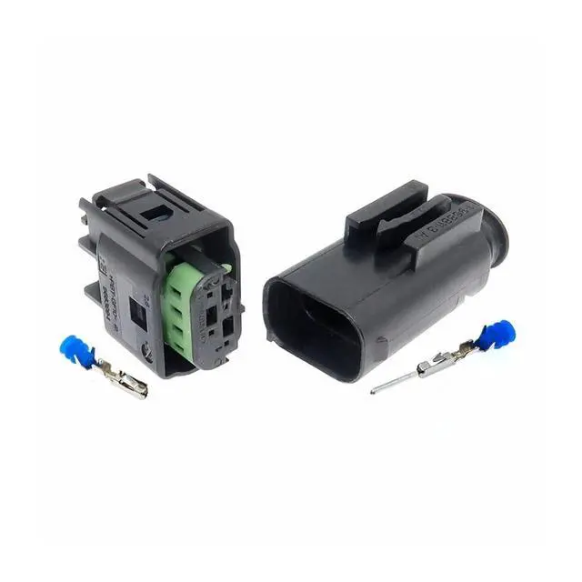 Alt view image 3 of 3 - 1 set 4-pin 1-967640-1 8E0 971 934 968399-1 LPG Converter Automotive Wiring Harness Automotive Rearview Camera with Terminal Connector(1 Set female)