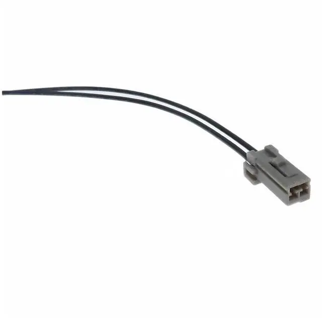Main image of 1 set 2-pin 174463-2 174460-1 174460-5 174463-5 Automotive Wiring Connector Black Blue White Gray Female Strip 15 cm Wire Connector(Grey with 20cm wires)