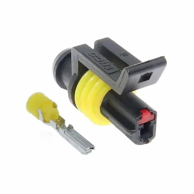 Main image of 1 set 1 pin 282079-1 282103-1 Automotive oil sensor cable HID cable waterproof connector connector(1 Set female)