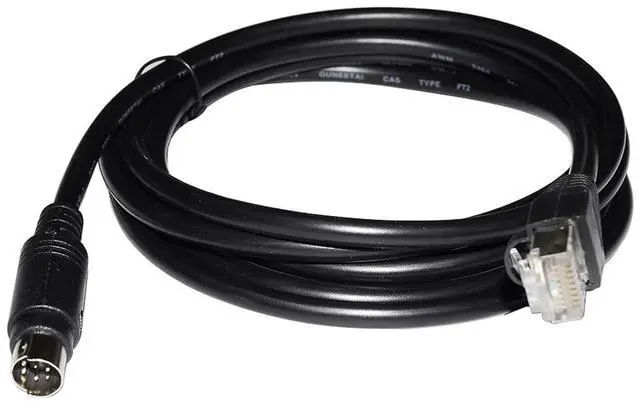 Main image of RJ45 to Mini Din 8P MD8 Male Connector RS422 Programming Communication Cable for Hakko Monitouch HMI MJ2 to Mits~bishi FX PLC(10M)