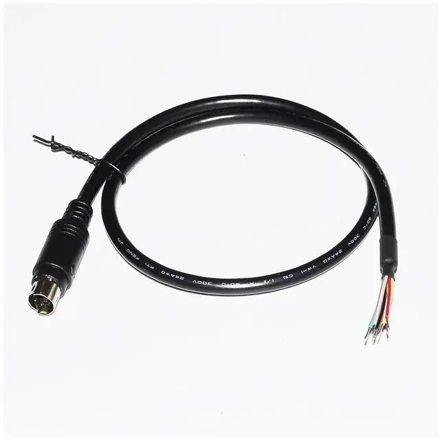 Main image of MD6 6PIN MD8 8PIN MINI DIN Male Connector Serial Adapter Breakout Programming Cable for CNC PLC Inverter SERVO Driver HMI Sensor(1.8m,MD6 Male)