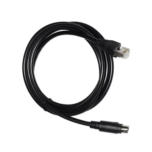 Alt view image 3 of 4 - RJ45 to Mini Din 8P MD8 Male Connector RS422 Programming Communication Cable for Hakko Monitouch HMI MJ2 to Mits~bishi FX PLC(5M)