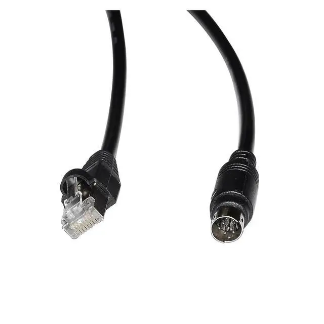 Alt view image 4 of 4 - RJ45 to Mini Din 8P MD8 Male Connector RS422 Programming Communication Cable for Hakko Monitouch HMI MJ2 to Mits~bishi FX PLC(5M)