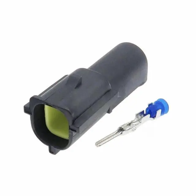 Main image of 1 set 1 pin 174877-2 174879-2 Automotive AMP male and female plug waterproof wire connector sensor connector(1 Set male)