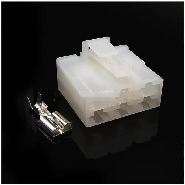 Main image of 1 set of 6-pin 6070-6481 6070-6471 automotive wiring white connector automotive male and female ribbon terminal connectors(1 Set female)