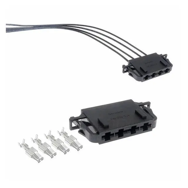 Alt view image 2 of 2 - 1 set 4-pin 1J097275 4 Automotive Blower Resistor Plug Connector A4 A6 Q5 1J0 972 754 Terminal Connector(Female 20cm wires)