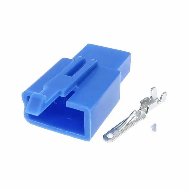 Main image of 1 set 3-pin 6030-3991 6040-3111 Blue Automotive Wire Harness Connector Male to Female Mating Adapter Connector(1 Set male)