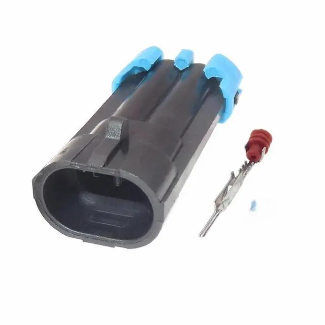 Main image of 1 set of 2 pins 12162000 12052641 12124037 Car Temperature Sensor Car Wire Waterproof Connector(1 Set male)