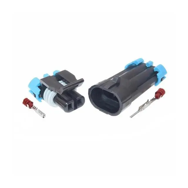 Alt view image 3 of 3 - 1 set of 2 pins 12162000 12052641 12124037 Car Temperature Sensor Car Wire Waterproof Connector(Male 20cm wires)