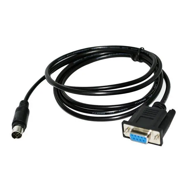 Alt view image 2 of 6 - RS422 Interface DB9 D-SUB 9PIN to MINI DIN 8P MD8 Male Operating Unit Connect to MITS~BISHI Electric PLC 6XV1440-2P Cable(3m,DB9 M to MD8)