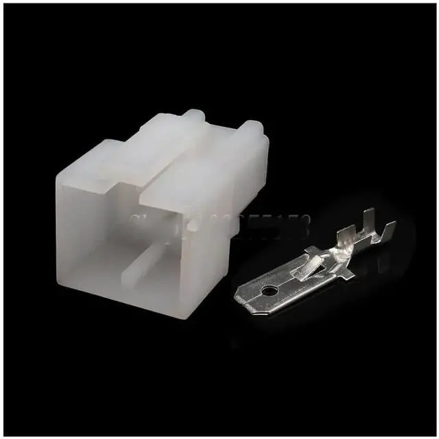 Main image of 1 set 2-pin automotive connector female-male harness with terminal block connector(1 Set male)