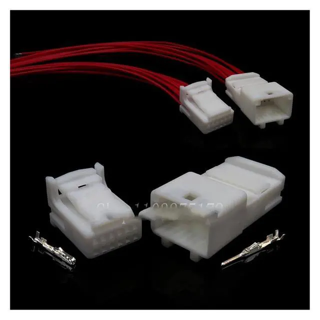 Alt view image 2 of 3 - 1 set of 12-pin 1318774-1 1473407-1 1318772-1 car navigation audio cable car harness connector(1 Set female)