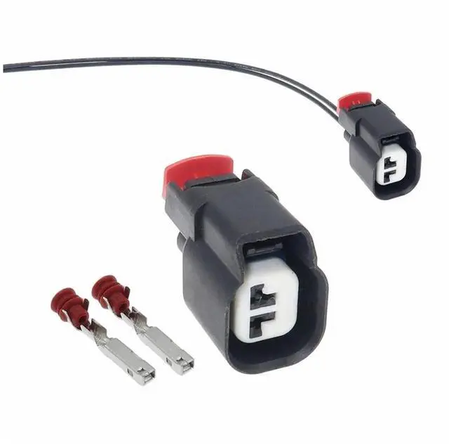 Alt view image 2 of 2 - 1 set 2-pin 34062-0027 340620027 Automotive ABS Sensor Wire Waterproof Connector Terminal Linker(Female 20cm wires)