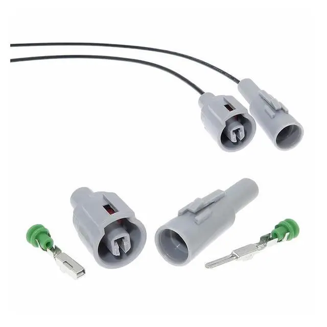 Alt view image 2 of 2 - 1 set 1 pin automotive oil sensor waterproof cable reverse connector(Female 20cm wires)