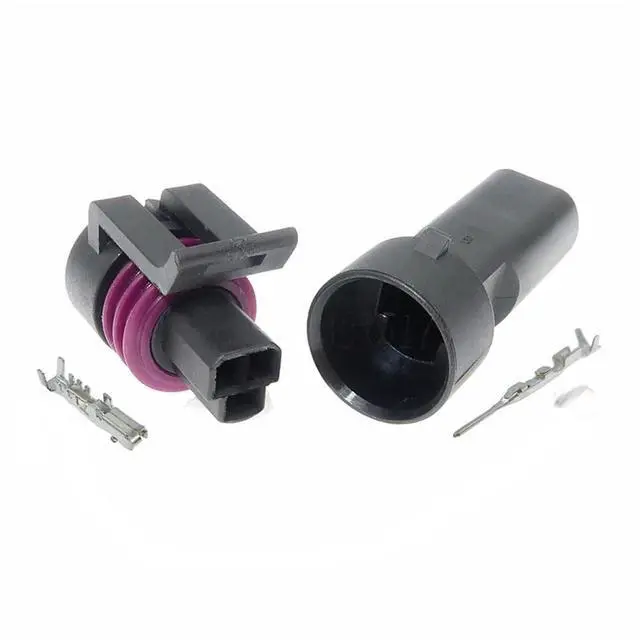 Alt view image 2 of 2 - 1 set 3 pins 12065287 12078090 12110192 0441004 Automotive Water Temperature Sensor Engine Cable with Wire Connector(Male 20cm wires)