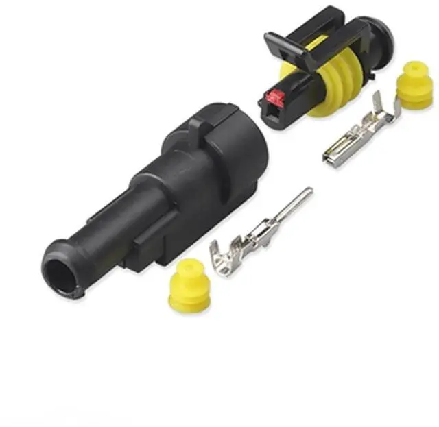 Main image of Dj7021-1.5 motorcycle harness connector 1/2/ 3/4/5/6-pin male and female waterproof socket hid automobile headlamp plug sheath(1p,5sets)