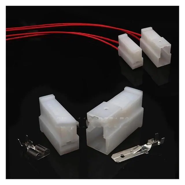 Alt view image 2 of 3 - 1 set of 2-pin 161971989 161971988 automotive connectors automotive wiring harness male and female connectors(Female 20cm wires)