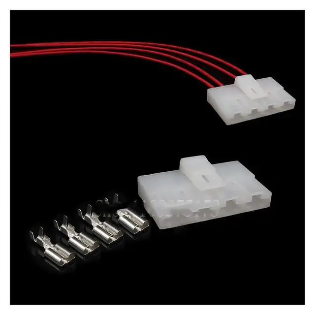 Alt view image 2 of 2 - 1 set 4-pin automotive non-sealed tape terminal PP0323802 New energy automobile wiring harness connector connector(1 Set female)