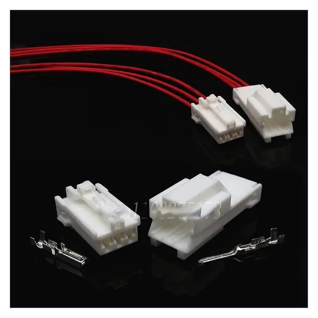 Alt view image 2 of 3 - 1 set 3-pin 7123-8335 7122-8335 Automotive male and female cable wiring connector automotive with terminal links(1 Set male)