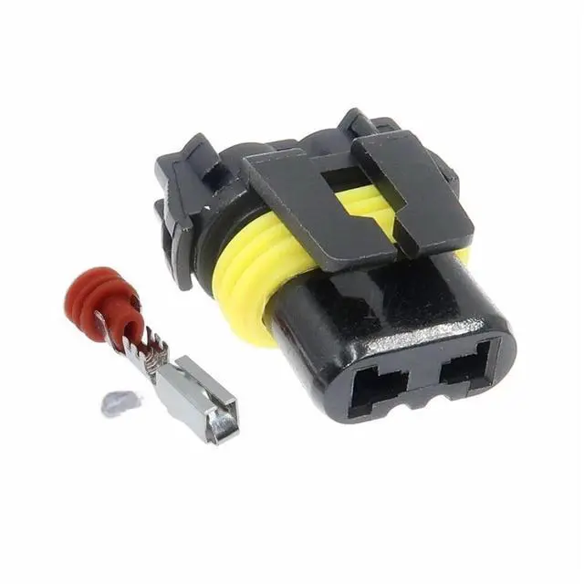 Main image of 1 set 2 pins 12059181 12059183 Automotive HID Cord Socket 9006 Automotive Waterproof Terminal Block Connector Connector(1 Set female)