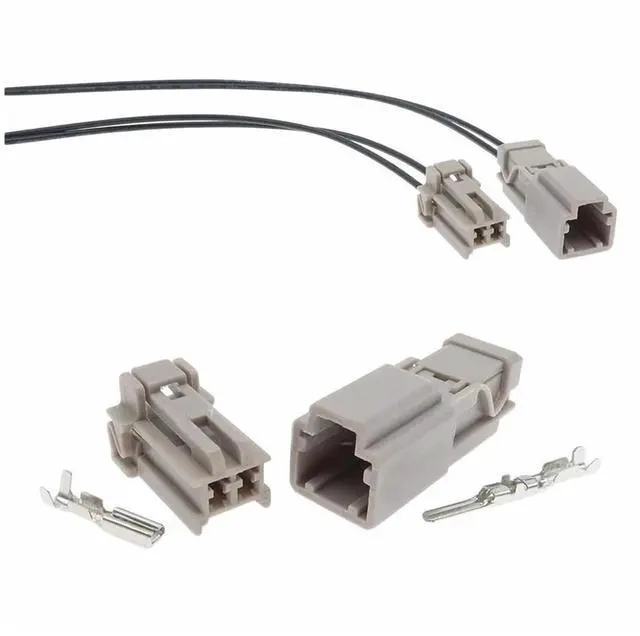 Alt view image 2 of 3 - 1 set 2 pins 6098-0240 6098-0239 6098-0351 Automotive Tail Light Harness Connector Male or Female Connector(1 Set male)